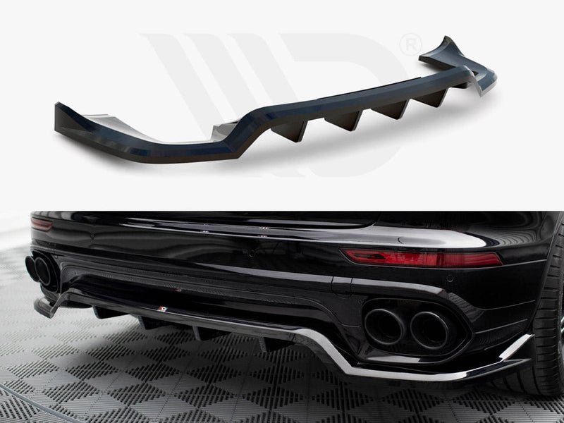 Maxton Design - CENTRAL REAR SPLITTER (VERTICAL BARS) PORSCHE CAYENNE MK2 FACELIFT