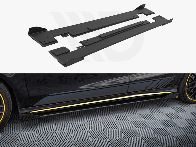 Maxton Design - Street PRO Side Skirts Diffusers + Flaps Mercedes-AMG CLA 45 C117 Facelift