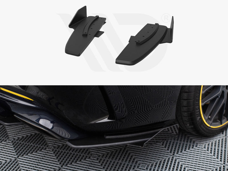 Maxton Design - Street Pro Rear Side Splitters + Flaps Mercedes-AMG CLA 45 C117 Facelift