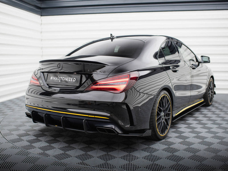 Maxton Design - Street Pro Rear Side Splitters + Flaps Mercedes-AMG CLA 45 C117 Facelift