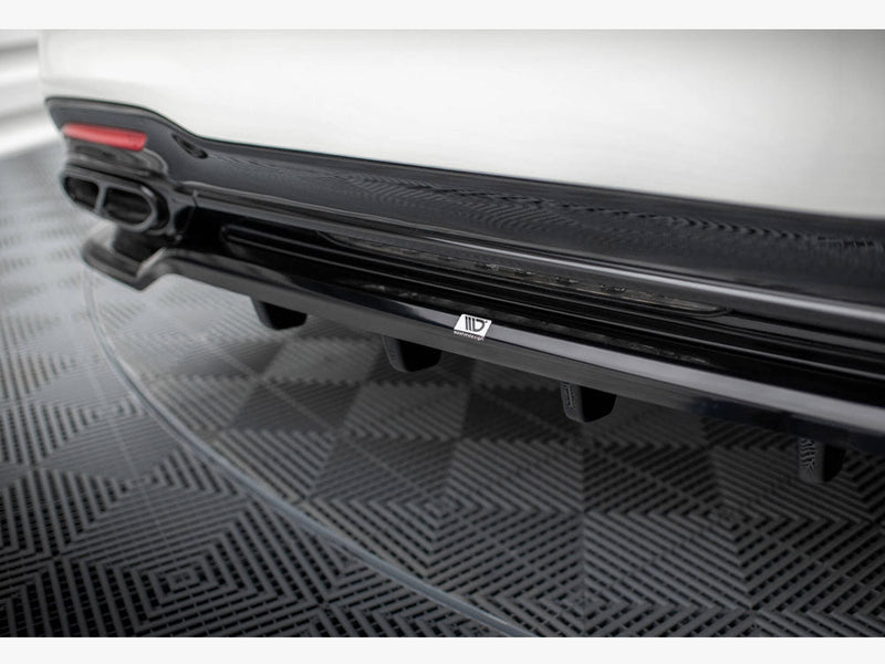 Maxton Design - Rear Splitter (Vertical Bars) Mercedes-Benz S AMG-Line W222 Facelift