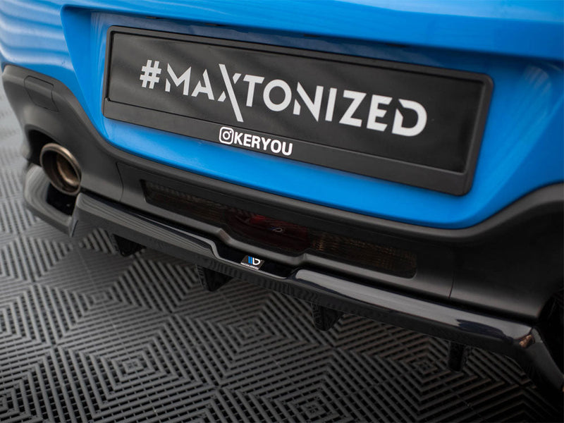 Maxton Design - Central Rear Splitter (Vertical Bars) V.1 + Flaps Toyota GR86 Mk1