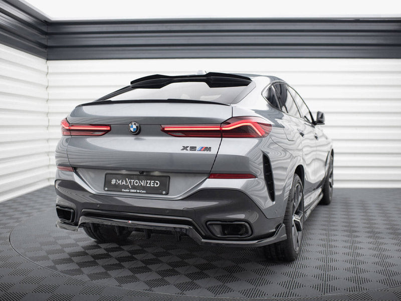 Maxton Design - Central Rear Splitter (Vertical Bars) V.2 BMW X6 M-Pack G06 Facelift