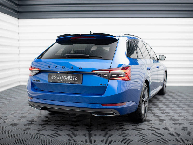 Maxton Design - SPOILER CAP SKODA SUPERB SPORTLINE ESTATE MK3 FACELIFT