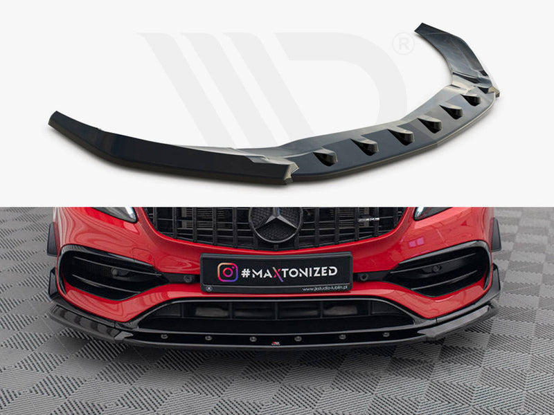 Maxton Design - FRONT SPLITTER V.1 MERCEDES-BENZ A45 AERO W176 FACELIFT