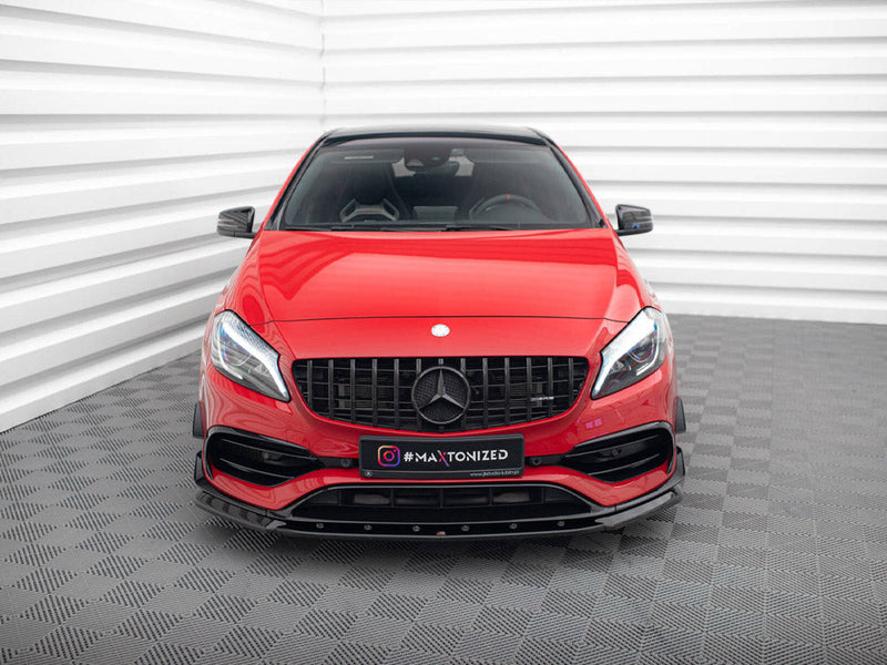 Maxton Design - FRONT SPLITTER V.1 MERCEDES-BENZ A45 AERO W176 FACELIFT