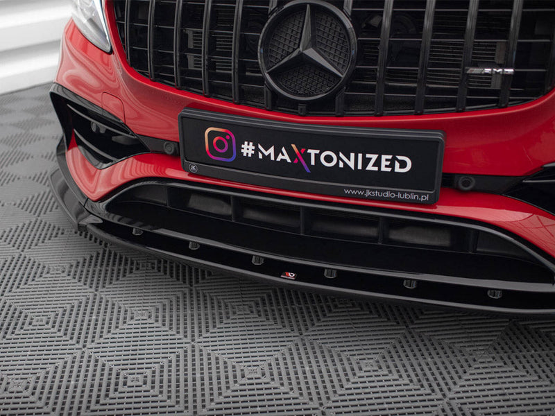 Maxton Design - FRONT SPLITTER V.1 MERCEDES-BENZ A45 AERO W176 FACELIFT