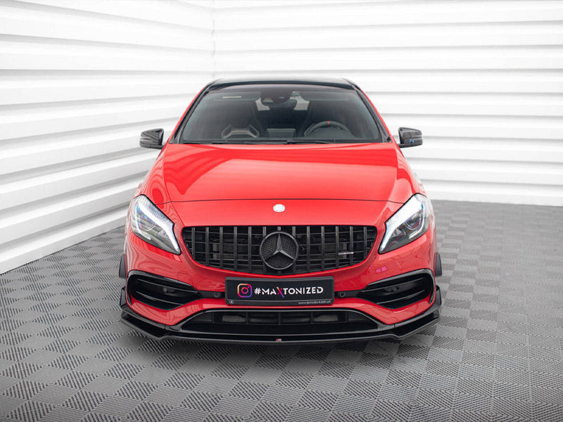 Maxton Design - FRONT SPLITTER V.2 MERCEDES-BENZ A45 AERO W176 FACELIFT