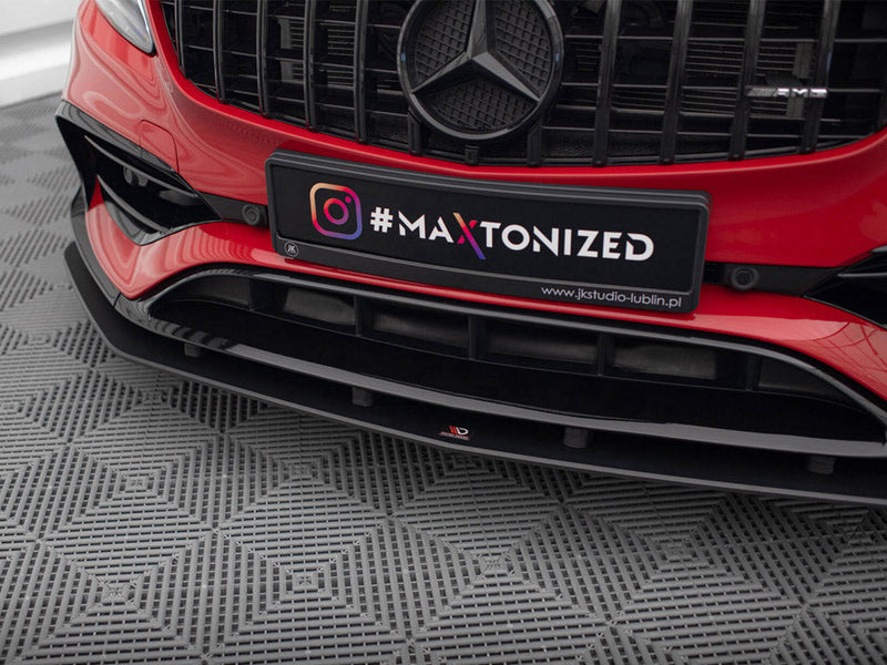 Maxton Design - STREET PRO FRONT SPLITTER MERCEDES-BENZ A 45 AMG AERO W176 FACELIFT