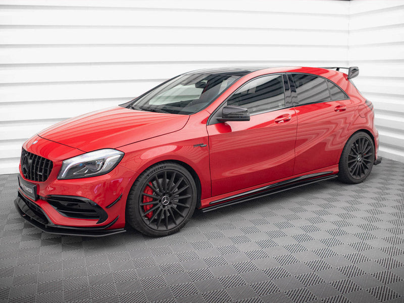 Maxton Design - STREET PRO SIDE SKIRTS DIFFUSERS MERCEDES-BENZ A 45 AMG W176 FACELIFT