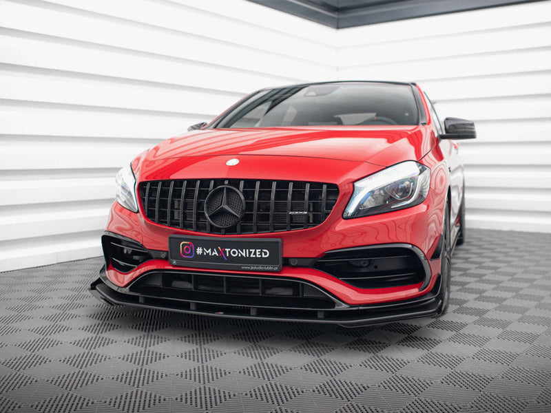Maxton Design - FRONT FLAPS MERCEDES-BENZ A 45 AMG AERO W176 FACELIFT