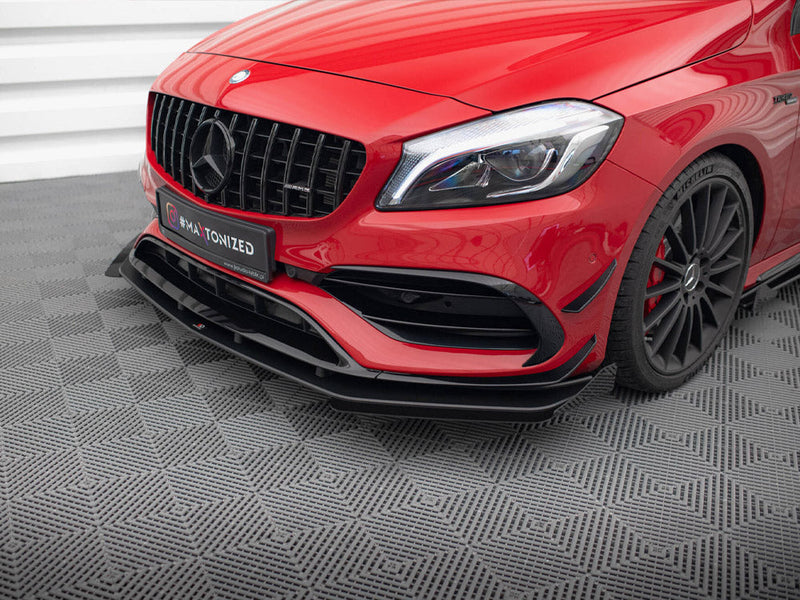 Maxton Design - FRONT FLAPS MERCEDES-BENZ A 45 AMG AERO W176 FACELIFT
