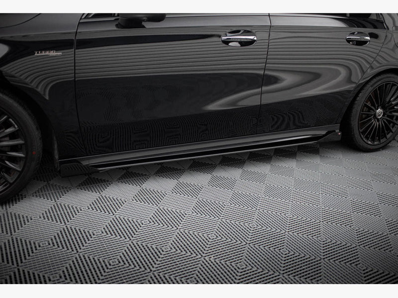 Maxton Design - Street PRO Side Skirts Diffusers + Flaps Mercedes-AMG A35 W177 Facelift