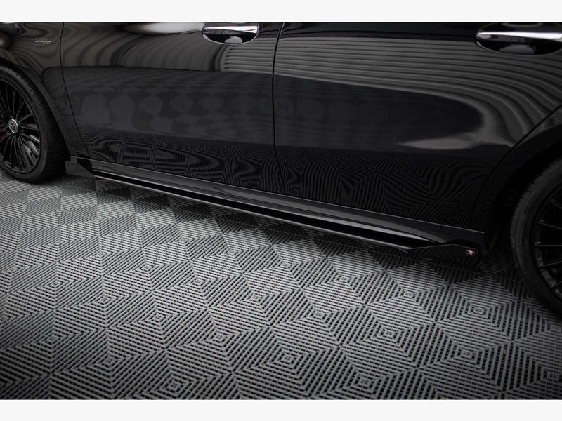Maxton Design - Street PRO Side Skirts Diffusers + Flaps Mercedes-AMG A35 W177 Facelift