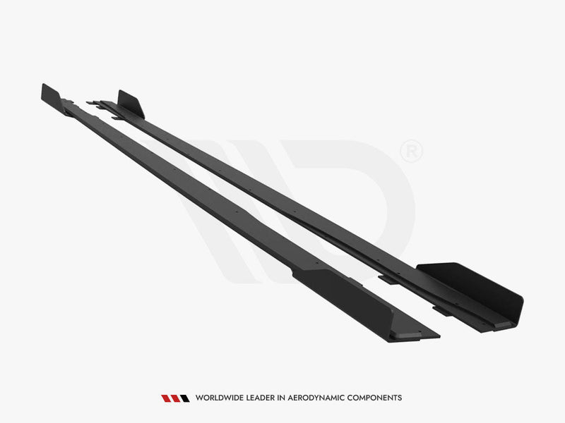 Maxton Design - Street PRO Side Skirts Diffusers + Flaps Mercedes-AMG A35 W177 Facelift