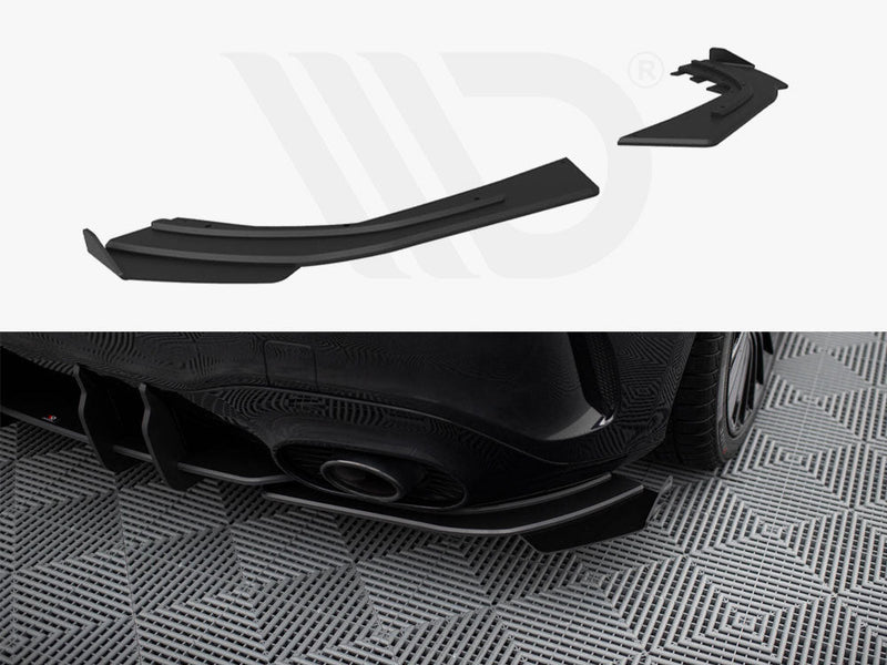 Maxton Design - Street Pro Rear Side Splitters + Flaps Mercedes-AMG A35 Hatchback W177