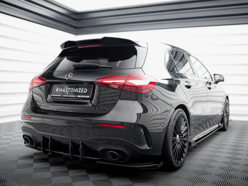 Maxton Design - Street Pro Rear Side Splitters + Flaps Mercedes-AMG A35 Hatchback W177