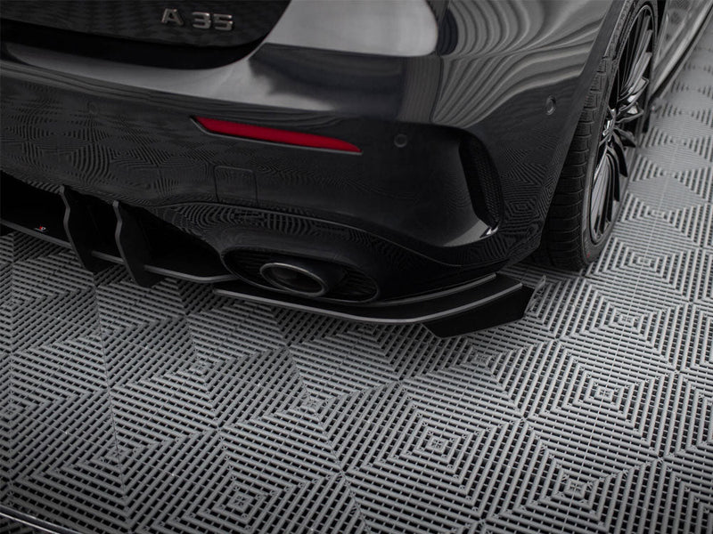 Maxton Design - Street Pro Rear Side Splitters + Flaps Mercedes-AMG A35 Hatchback W177