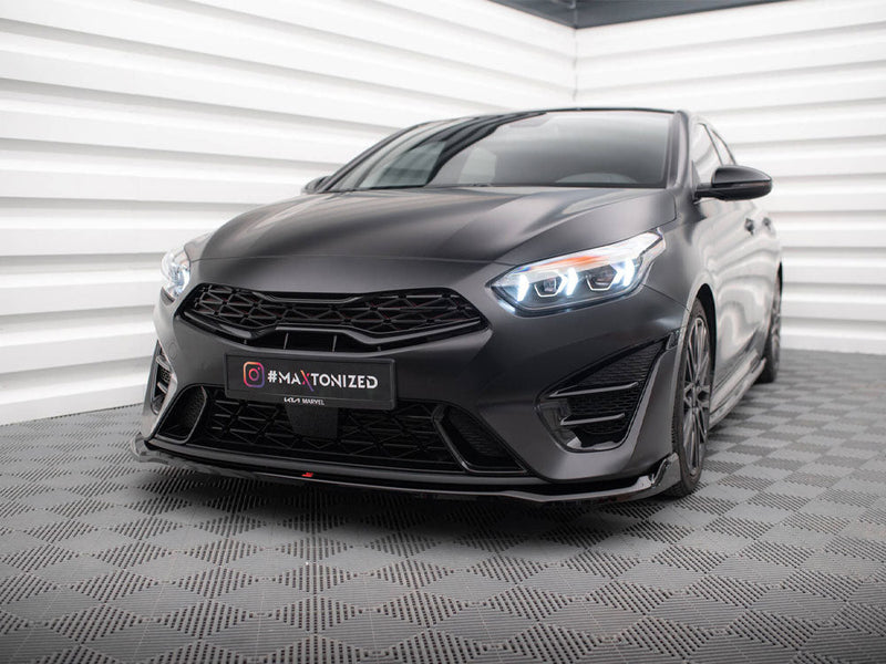 Maxton Design - Front Splitter V.1 Kia Proceed GT Mk3 Facelift / Ceed GT / GT - Line Mk1 Facelift