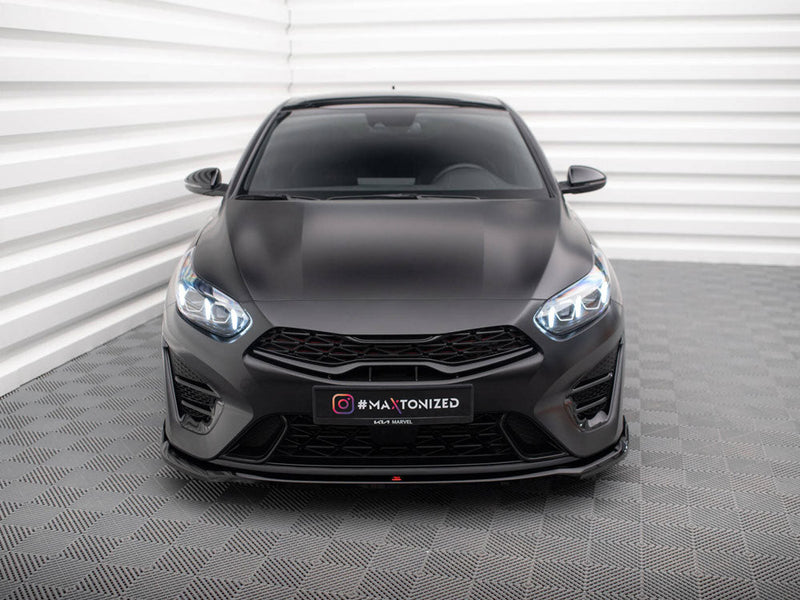 Maxton Design - Front Splitter V.1 Kia Proceed GT Mk3 Facelift / Ceed GT / GT - Line Mk1 Facelift
