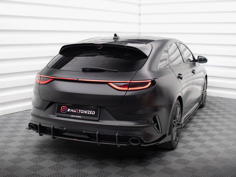 Maxton Design - STREET PRO REAR SIDE SPLITTERS + FLAPS KIA PROCEED GT MK1 FACELIFT