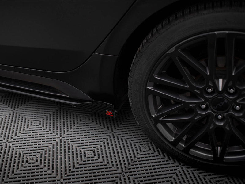 Maxton Design - Street PRO Side Skirts Diffusers + Flaps Kia Proceed GT / GT-Line Mk1 Facelift / Ceed GT Mk3 Facelift