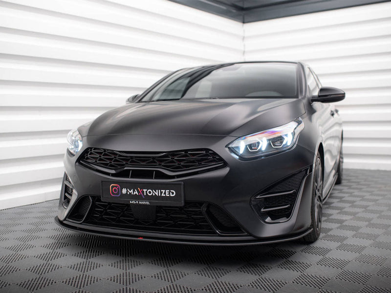 Maxton Design - Street PRO Front Splitter Kia Proceed GT Mk3 Facelift / Ceed GT / GT - Line Mk1 Facelift