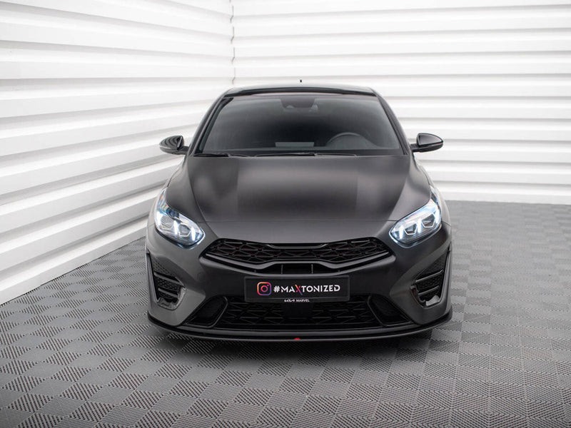 Maxton Design - Street PRO Front Splitter Kia Proceed GT Mk3 Facelift / Ceed GT / GT - Line Mk1 Facelift