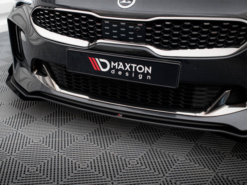 Maxton Design - STREET PRO FRONT SPLITTER + FLAPS KIA STINGER GT / GT-LINE MK1