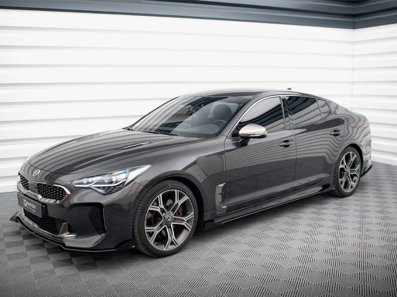 Maxton Design - STREET PRO SIDE SKIRTS DIFFUSERS + FLAPS KIA STINGER GT / GT-LINE MK1