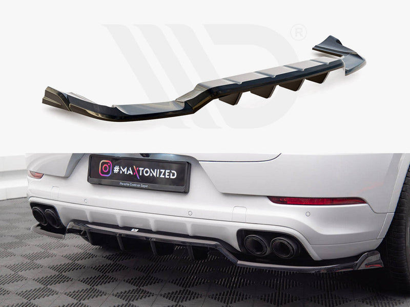 Maxton Design - Rear Splitter (Vertical Bars) Porsche Cayenne Coupe / SUV Mk3