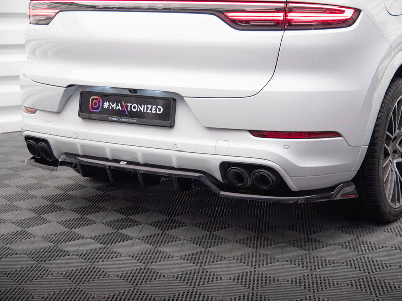 Maxton Design - Rear Splitter (Vertical Bars) Porsche Cayenne Coupe / SUV Mk3