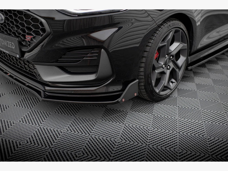 Maxton Design - FRONT SPLITTER V.4 + FLAPS FORD FIESTA ST / ST-LINE MK8 / 8.5