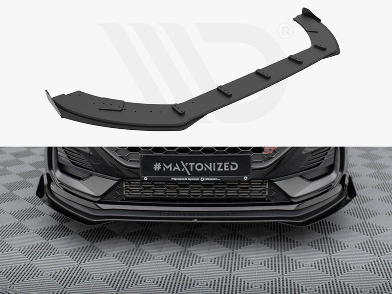 Maxton Design - STREET PRO FRONT SPLITTER + FLAPS FORD FIESTA ST/ST LINE MK8/8.5 FACELIFT