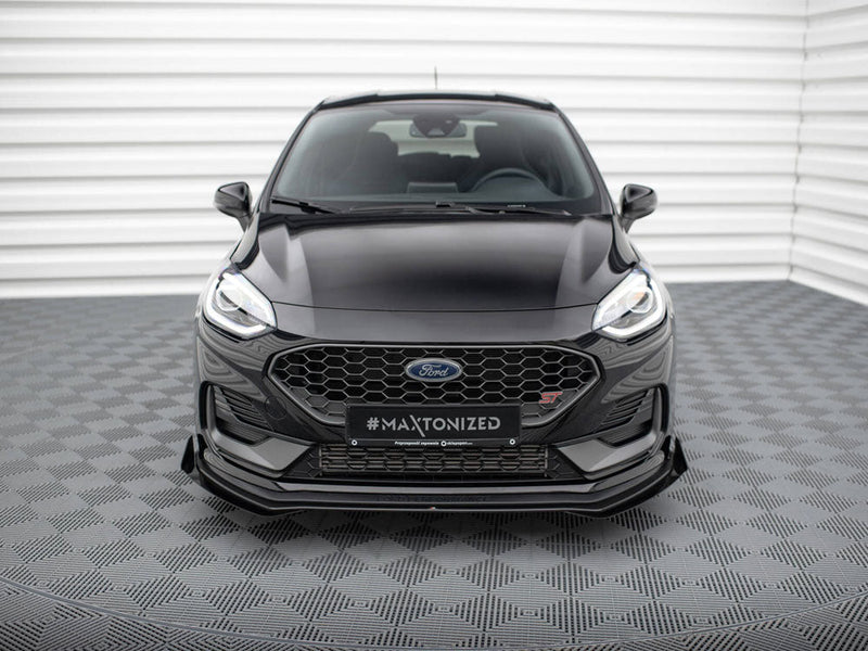 Maxton Design - STREET PRO FRONT SPLITTER + FLAPS FORD FIESTA ST/ST LINE MK8/8.5 FACELIFT