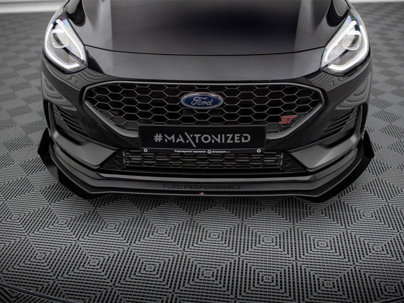 Maxton Design - STREET PRO FRONT SPLITTER + FLAPS FORD FIESTA ST/ST LINE MK8/8.5 FACELIFT