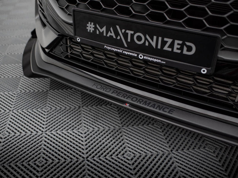 Maxton Design - STREET PRO FRONT SPLITTER + FLAPS FORD FIESTA ST/ST LINE MK8/8.5 FACELIFT