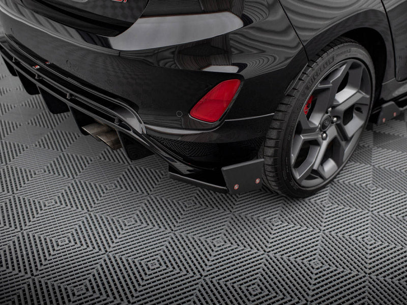 Maxton Design - REAR SIDE SPLITTERS V.4 + FLAPS FORD FIESTA ST MK8/8.5