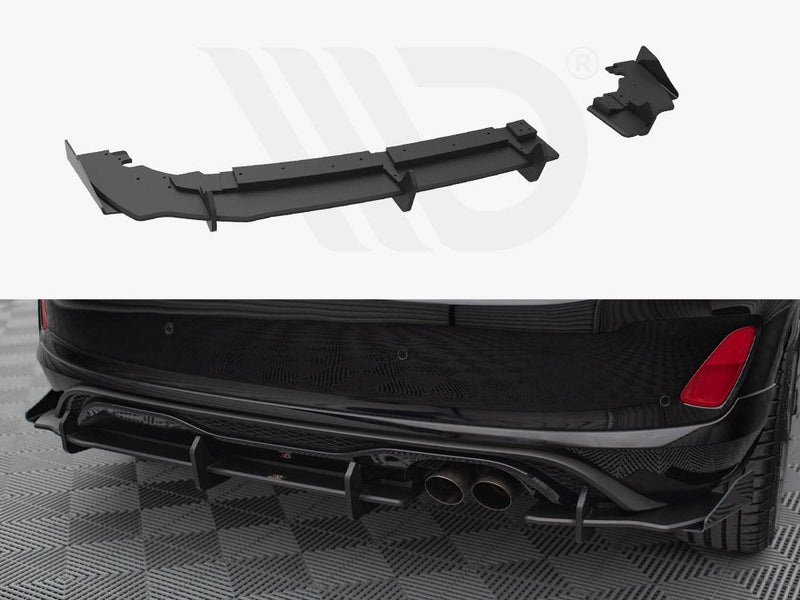 Maxton Design - STREET PRO REAR DIFFUSER(+FLAPS) FORD FIESTA MK8/8.5 ST (2018-2024)