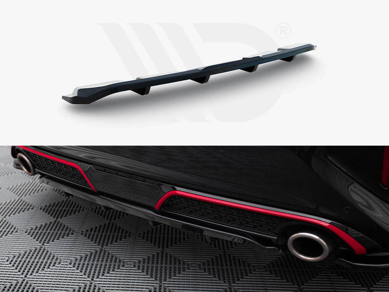 Maxton Design - Central Rear Splitter (Vertical Bars) Kia Ceed GT Mk3 Facelift