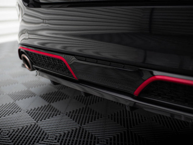 Maxton Design - Central Rear Splitter (Vertical Bars) Kia Ceed GT Mk3 Facelift