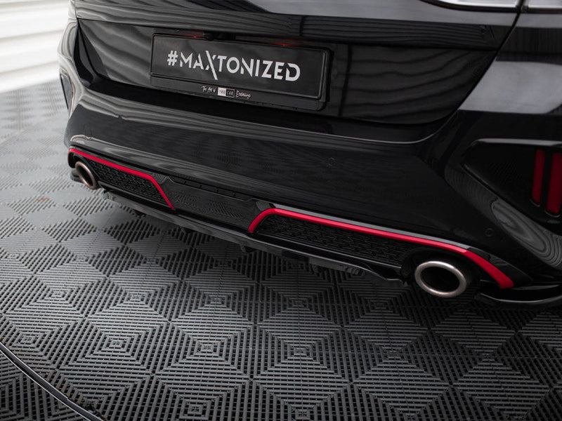 Maxton Design - Central Rear Splitter (Vertical Bars) Kia Ceed GT Mk3 Facelift