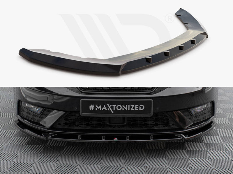 Maxton Design - FRONT SPLITTER V.1 SEAT LEON MK3 FACELIFT