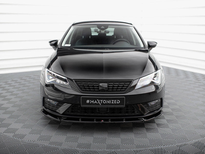 Maxton Design - FRONT SPLITTER V.1 SEAT LEON MK3 FACELIFT