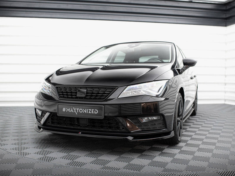 Maxton Design - FRONT SPLITTER V.2 SEAT LEON MK3 FACELIFT