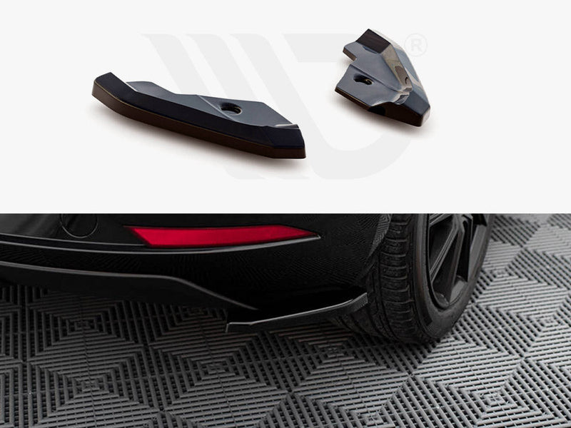 Maxton Design - REAR SIDE SPLITTERS V.1 SEAT LEON HATCHBACK MK3 FACELIFT