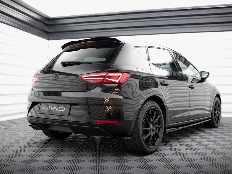Maxton Design - REAR SIDE SPLITTERS V.1 SEAT LEON HATCHBACK MK3 FACELIFT