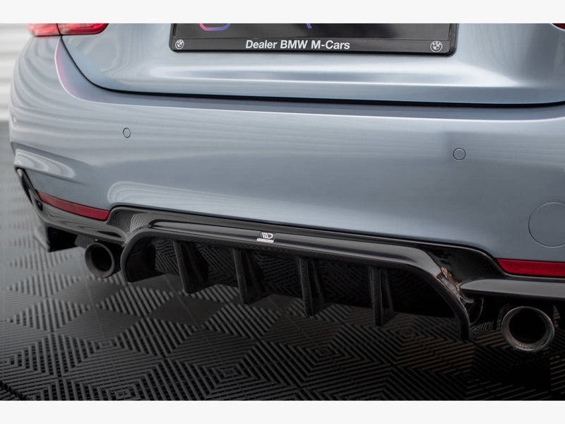 Maxton Design - REAR VALANCE BMW 4 COUPE / GRAN COUPE / CABRIO M-PACK F32 / F36 / F33 (VERSION WITH EXHAUST ON BOTH SIDES)