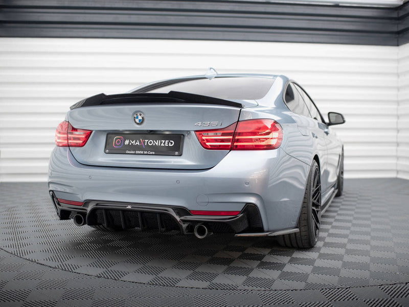 Maxton Design - REAR VALANCE BMW 4 COUPE / GRAN COUPE / CABRIO M-PACK F32 / F36 / F33 (VERSION WITH EXHAUST ON BOTH SIDES)