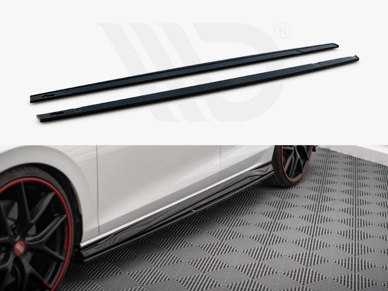 Maxton Design - Side Skirts Diffusers V.4 Volkswagen Golf GTI / GTE / GTI Clubsport / R-Line Mk8